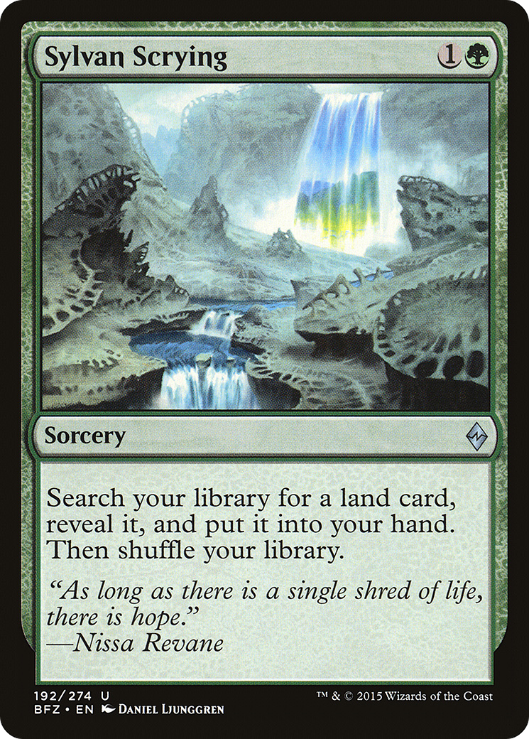 Image of Sylvan Scrying (BFZ-192) - Battle for Zendikar