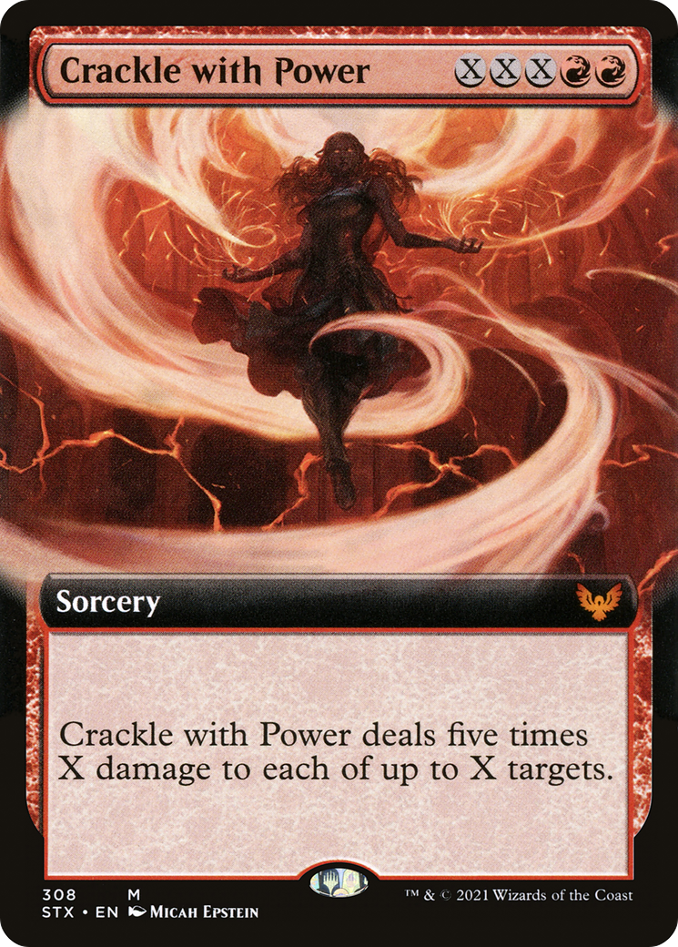 Image of Crackle with Power (Extended Art) (STX-308) - Strixhaven: School of Mages: (Extended Art)