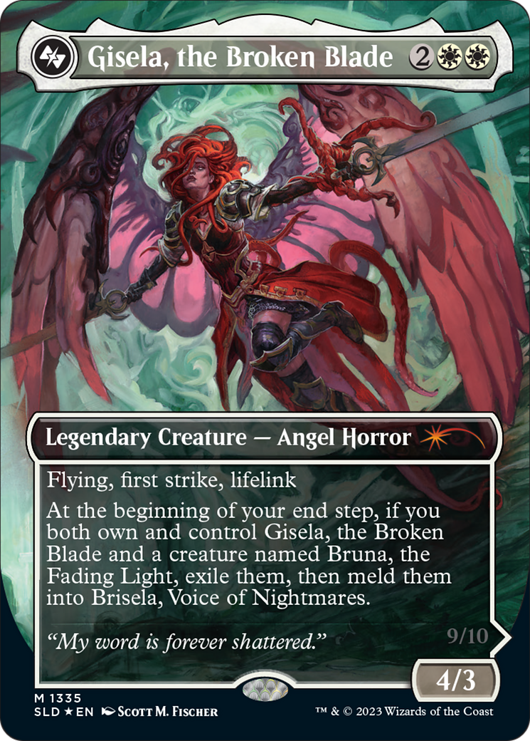 Image of Gisela, the Broken Blade (SLD-1335) - Secret Lair Drop (Borderless) Foil