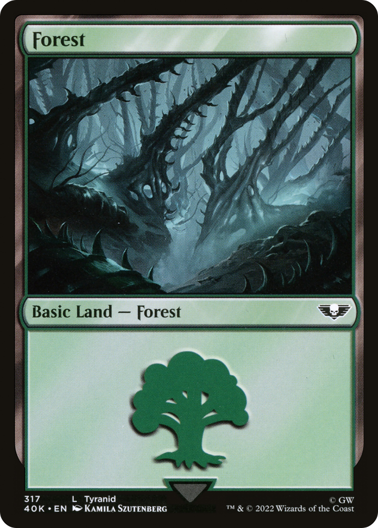 Image of Forest (317) (40K-317) - Warhammer 40,000 Commander Foil