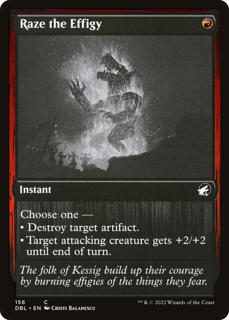 Image of Raze the Effigy (DBL-156) - Innistrad: Double Feature Foil