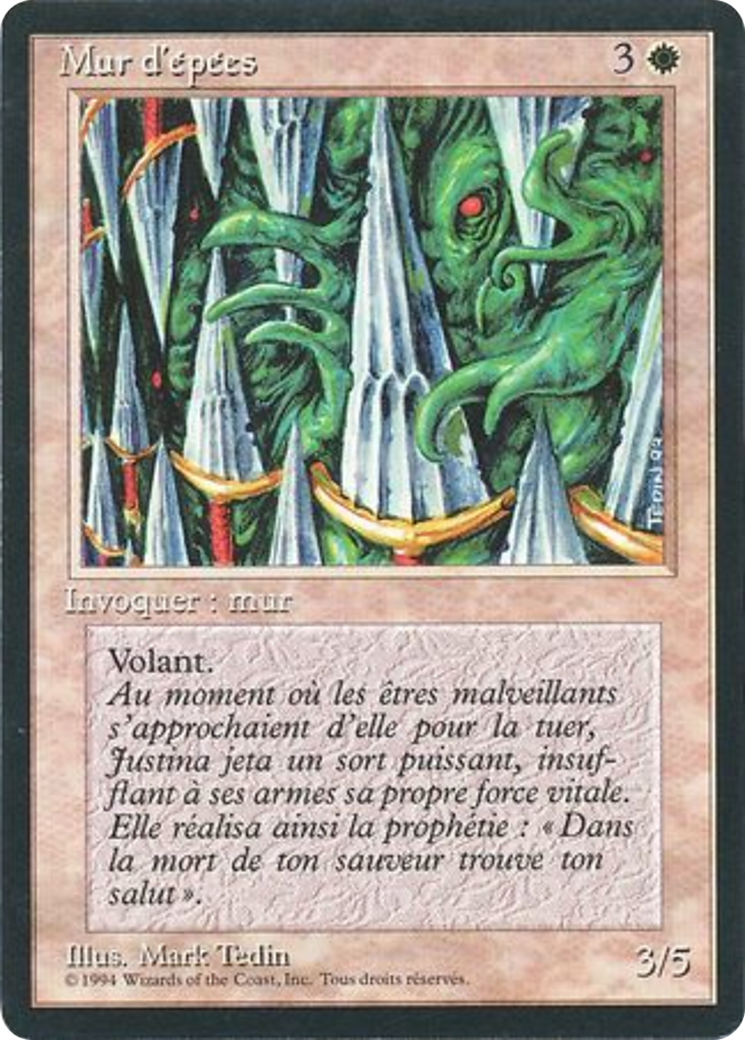 Image of Wall of Swords (FBB-) - Foreign Black Border