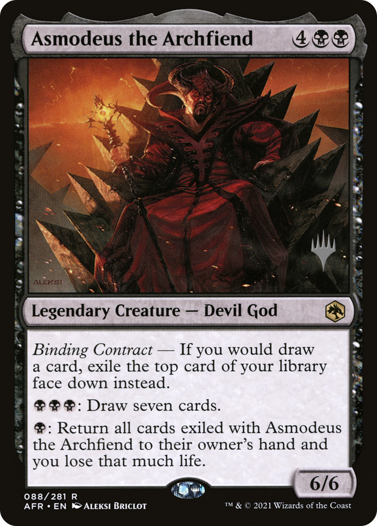 Image of Asmodeus the Archfiend (PPAFR-088) - Adventures in the Forgotten Realms Promos Foil