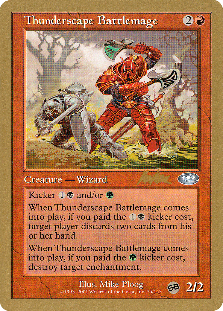 Image of Thunderscape Battlemage - 2002 Brian Kibler (PLS) (SB) (WCD-) - World Championship Decks 2002