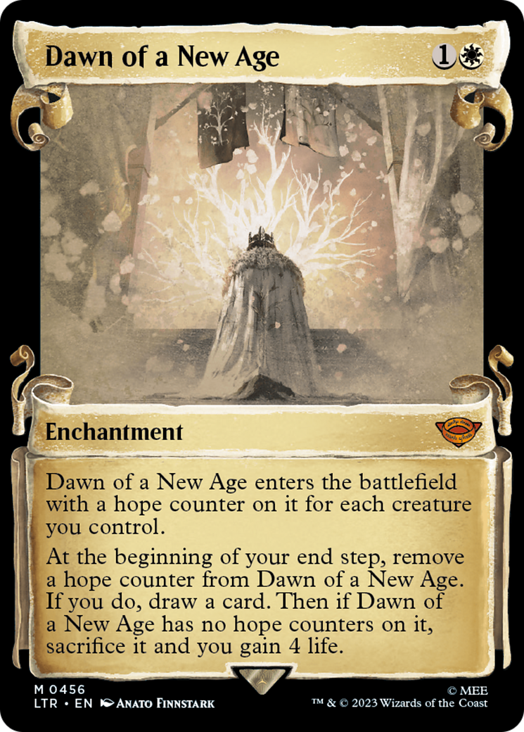 Image of Dawn of a New Age (Showcase Scrolls) (LTR-456) - The Lord of the Rings: Tales of Middle-earth: (Showcase) Foil