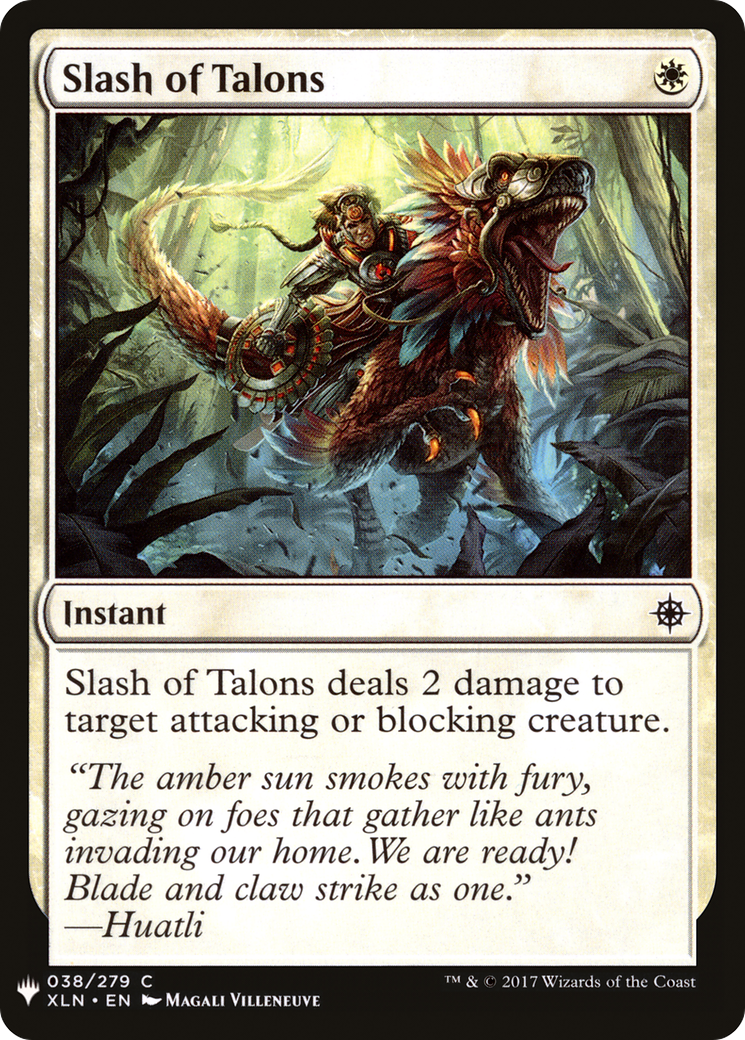 Image of Slash of Talons (LIST-XLN-38) - The List