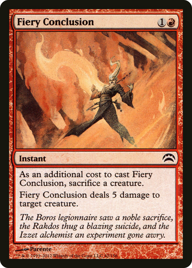 Image of Fiery Conclusion (PC2-042) - Planechase 2012