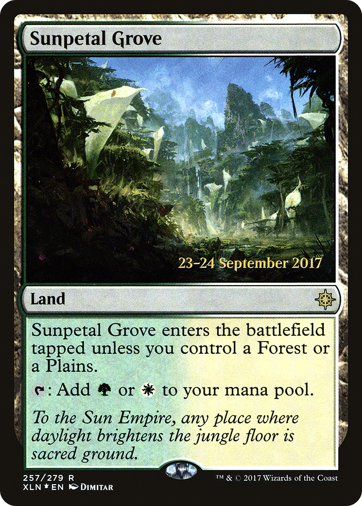 Image of Sunpetal Grove (PRE-257) - Ixalan Promos Foil