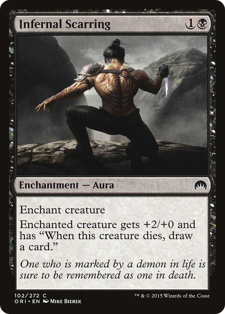 Image of Infernal Scarring (ORI-102) - Magic Origins Foil