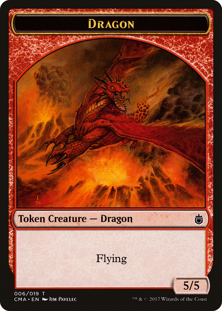 Image of Dragon Token (006) (CMA-006) - Commander Anthology Tokens