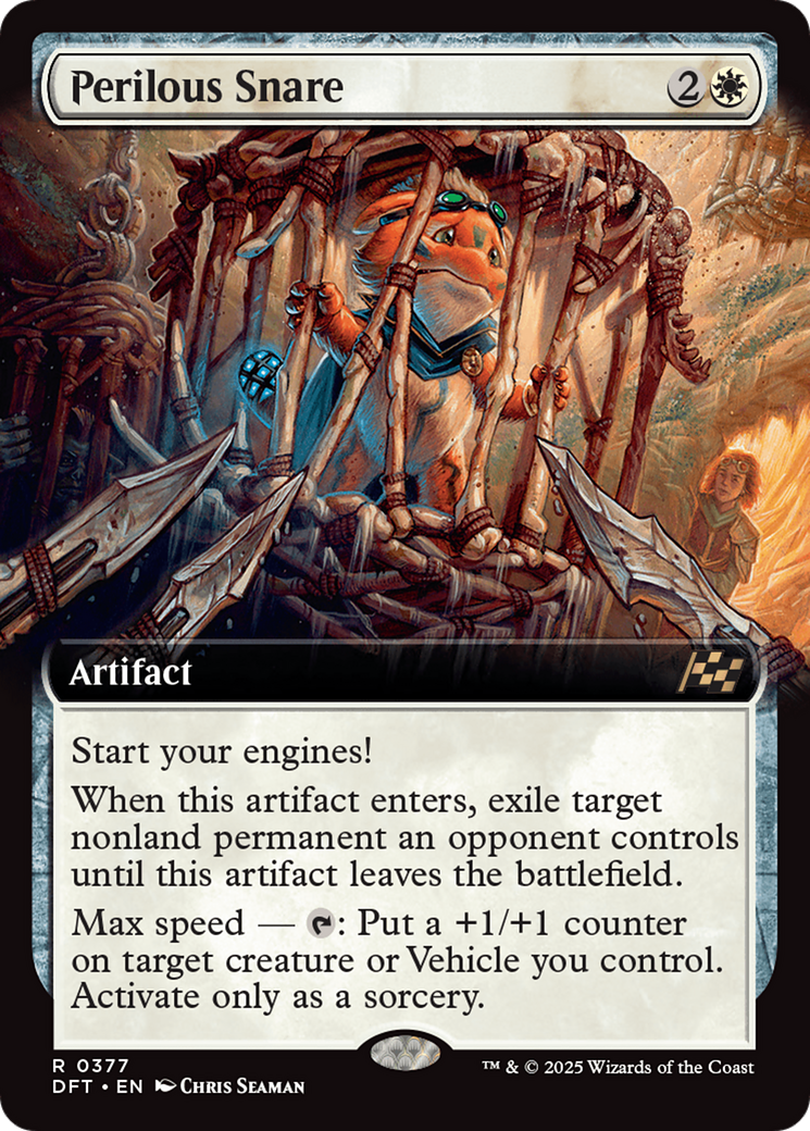 Image of Perilous Snare (Extended Art) (DFT-377) - Aetherdrift: (Extended Art)