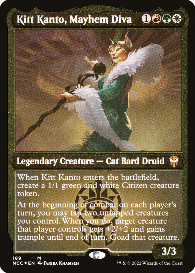 Image of Kitt Kanto, Mayhem Diva (NCC-189) - New Capenna Commander Etched Foil
