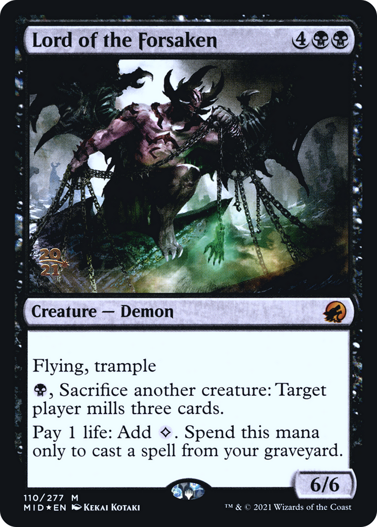 Image of Lord of the Forsaken (PRE-110) - Innistrad: Midnight Hunt Promos Foil