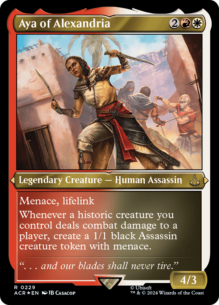 Image of Aya of Alexandria (ACR-229) - Assassin's Creed Etched Foil