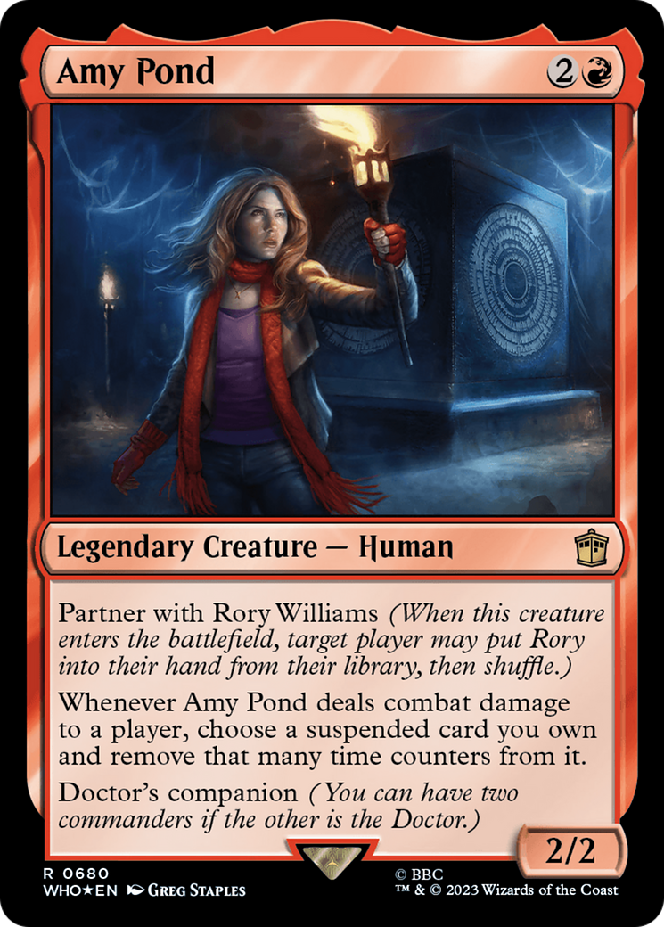 Image of Amy Pond (Surge Foil) (WHO-680) - Doctor Who Foil