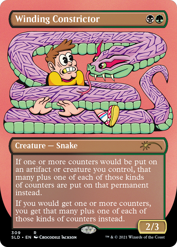 Image of Winding Constrictor (SLD-309) - Secret Lair Drop (Borderless)