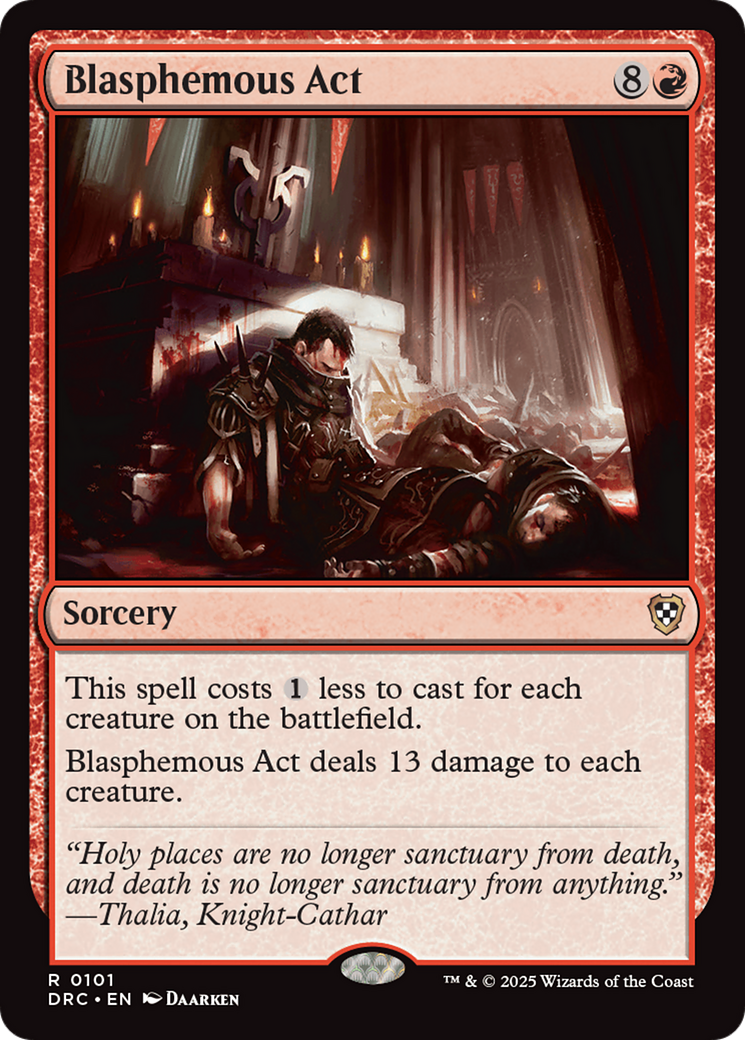 Image of Blasphemous Act (DRC-101) - Commander: Aetherdrift