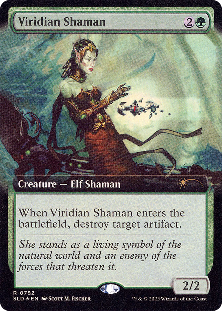 Image of Viridian Shaman (SLD-782) - Secret Lair Drop: (Extended Art) Foil