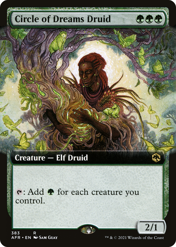 Image of Circle of Dreams Druid (Extended Art) (AFR-383) - Adventures in the Forgotten Realms: (Extended Art) Foil