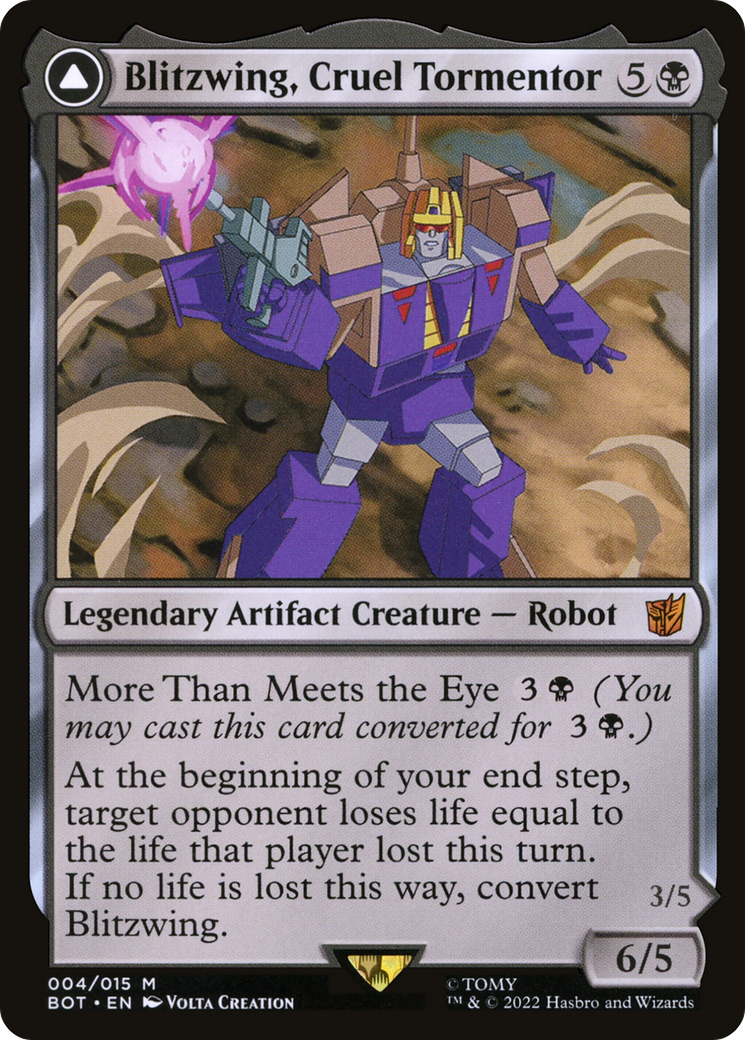 Image of Blitzwing, Cruel Tormentor (BOT-004) - Transformers: (convertdfc) Foil