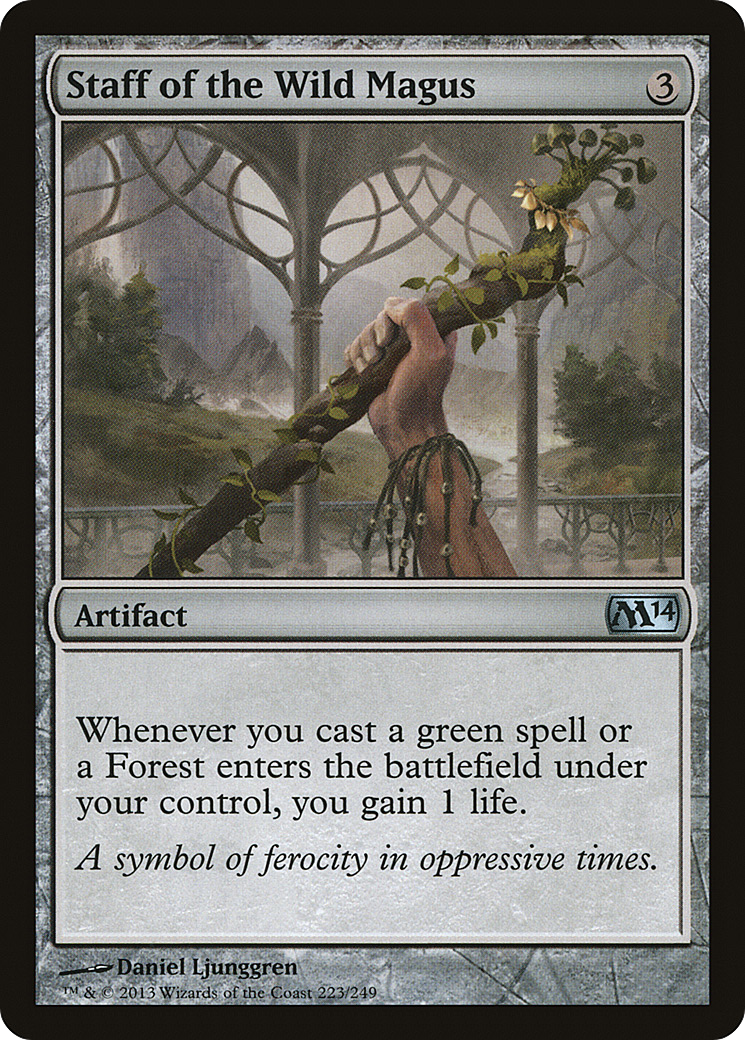 Image of Staff of the Wild Magus (M14-223) - Magic 2014 Foil