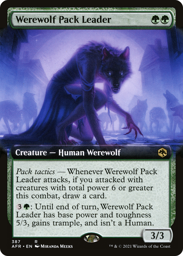 Image of Werewolf Pack Leader (Extended Art) (AFR-387) - Adventures in the Forgotten Realms: (Extended Art)