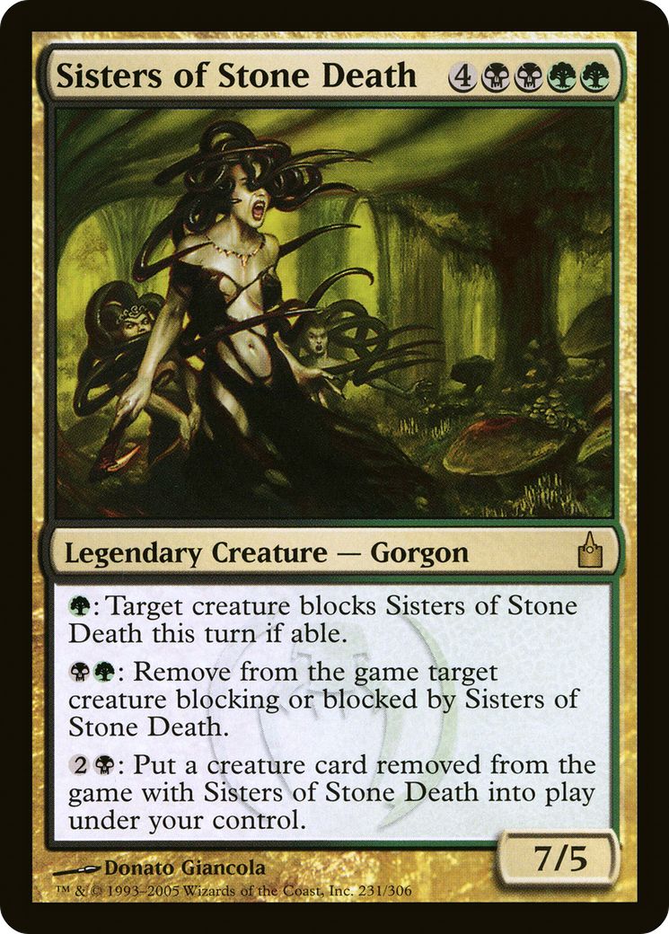 Image of Sisters of Stone Death (RAV-231) - Ravnica: City of Guilds Foil