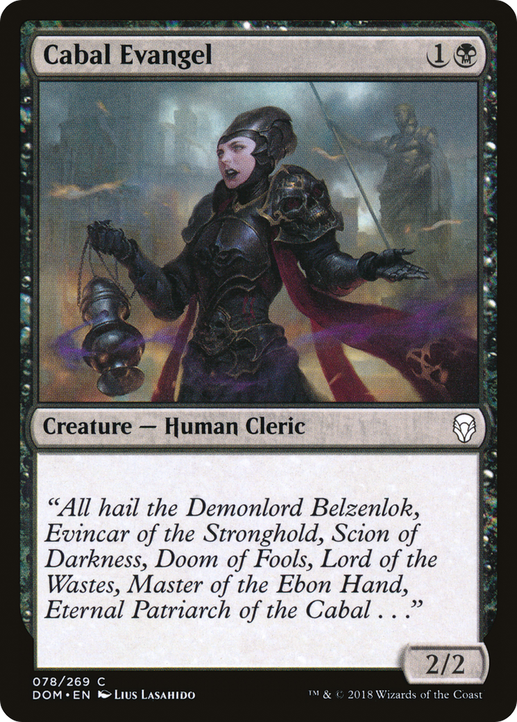 Image of Cabal Evangel (DOM-078) - Dominaria Foil