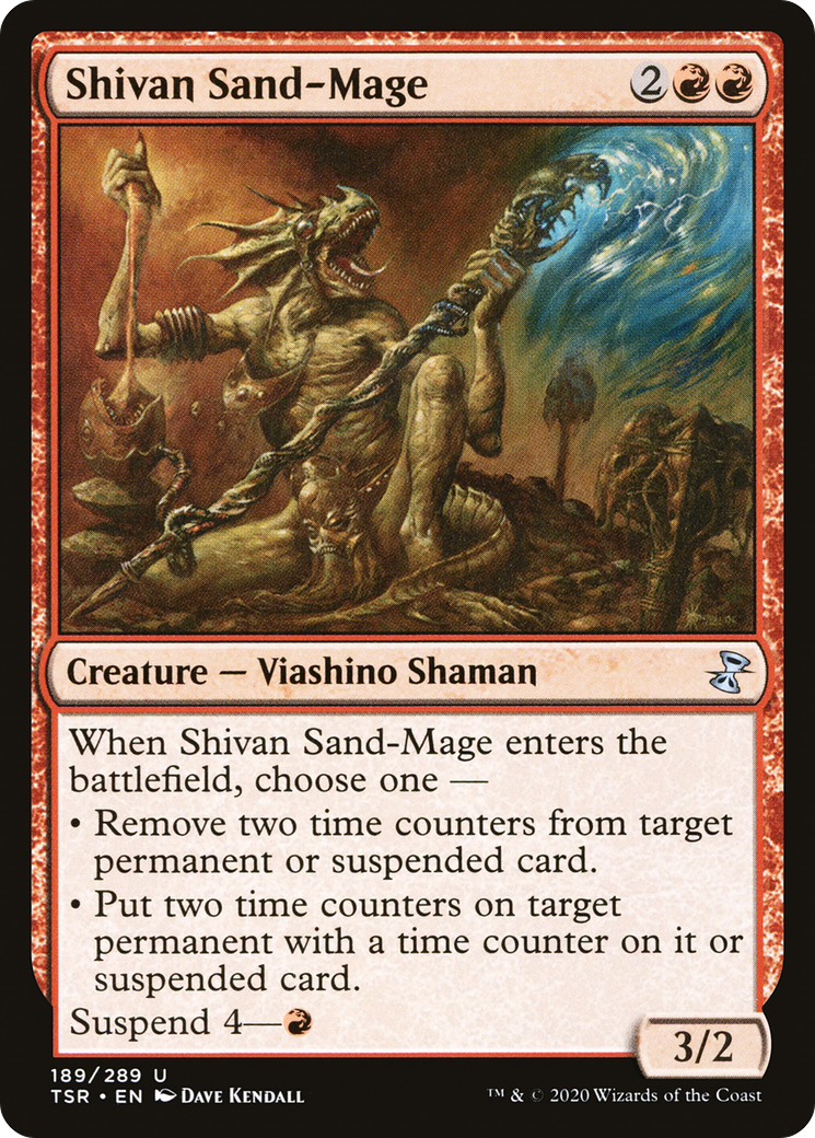 Image of Shivan Sand-Mage (TSR-189) - Time Spiral Remastered Foil
