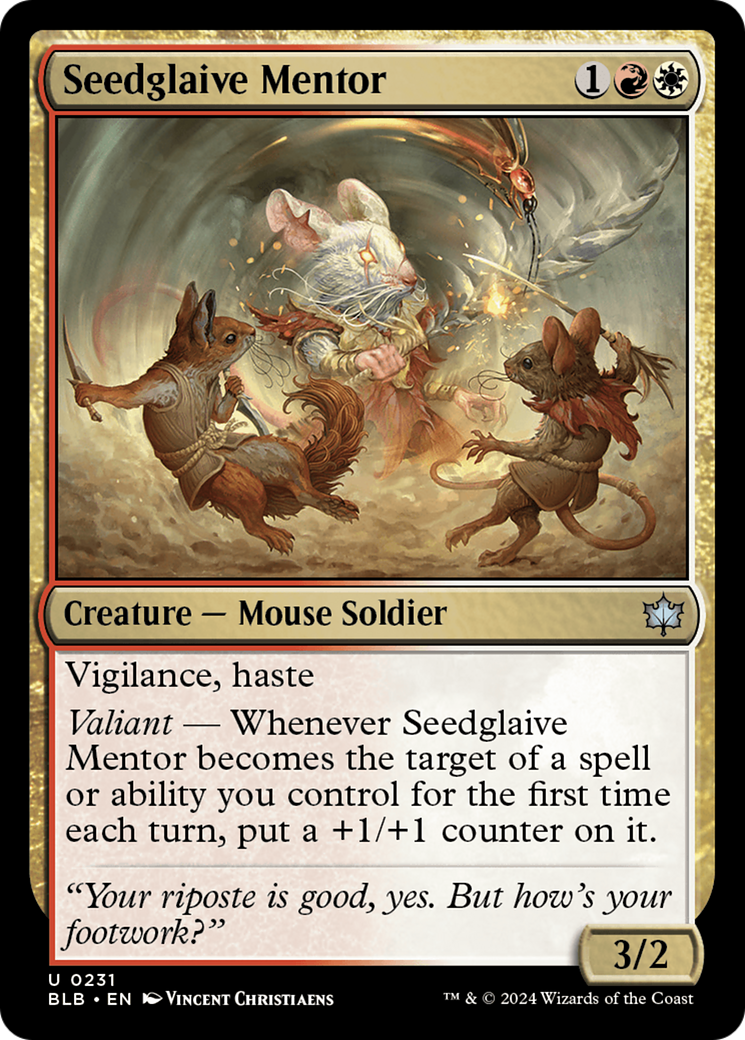 Image of Seedglaive Mentor (BLB-231) - Bloomburrow