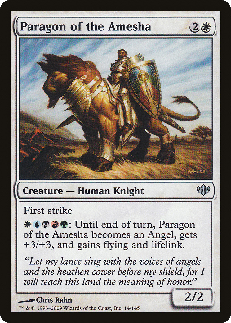 Image of Paragon of the Amesha (CON-014) - Conflux Foil