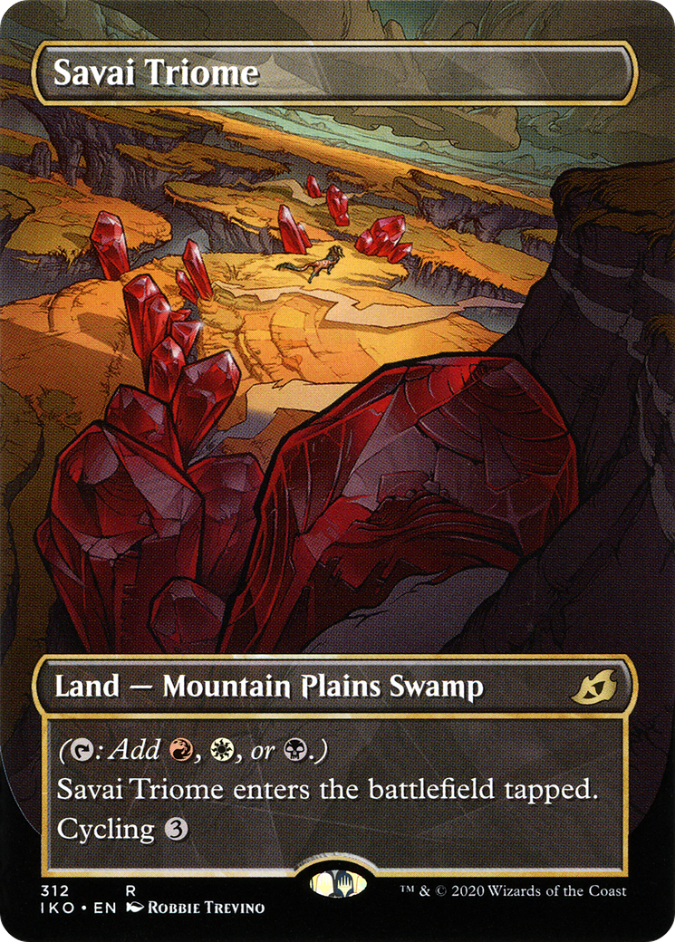 Image of Savai Triome (Showcase) (IKO-312) - Ikoria: Lair of Behemoths: (Showcase) (Borderless)