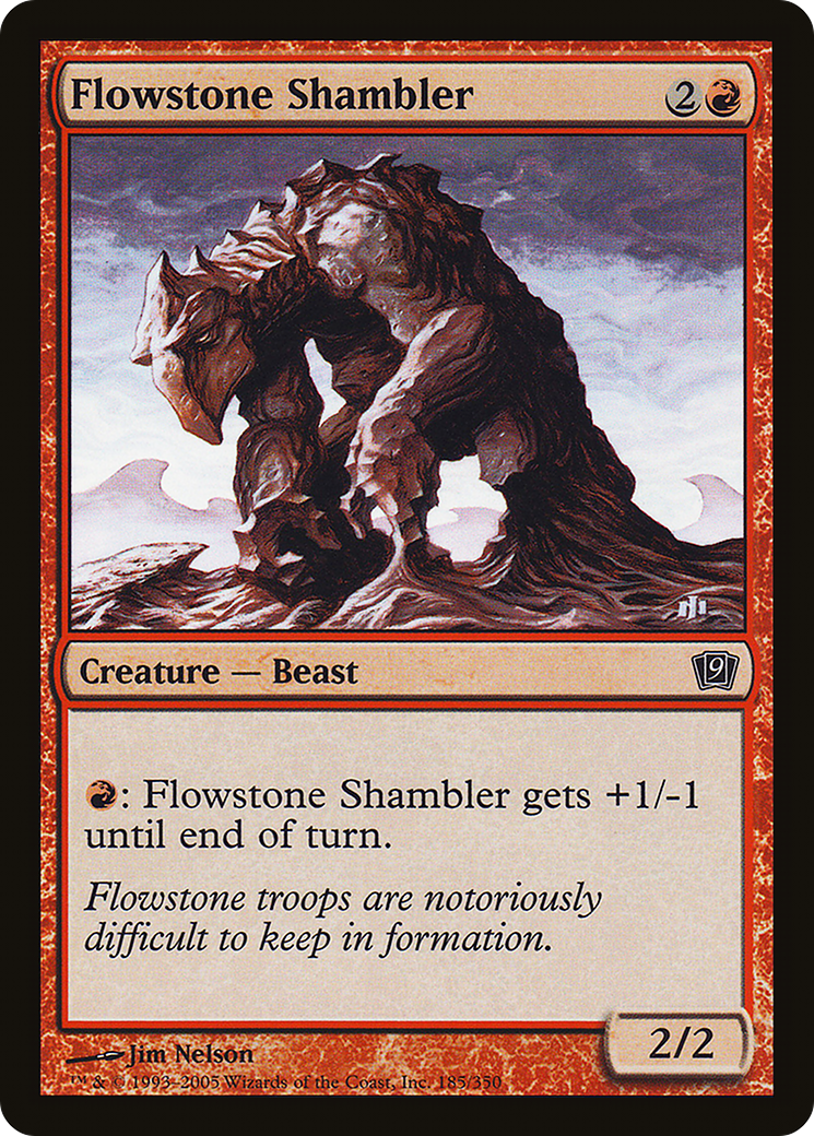 Image of Flowstone Shambler (9ED-185) - 9th Edition Foil