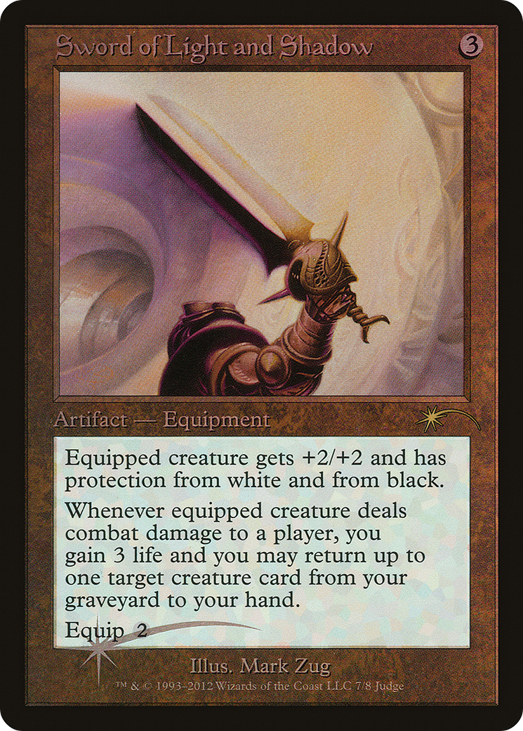 Image of Sword of Light and Shadow (JDG-007) - Judge Gift Cards 2012 Foil