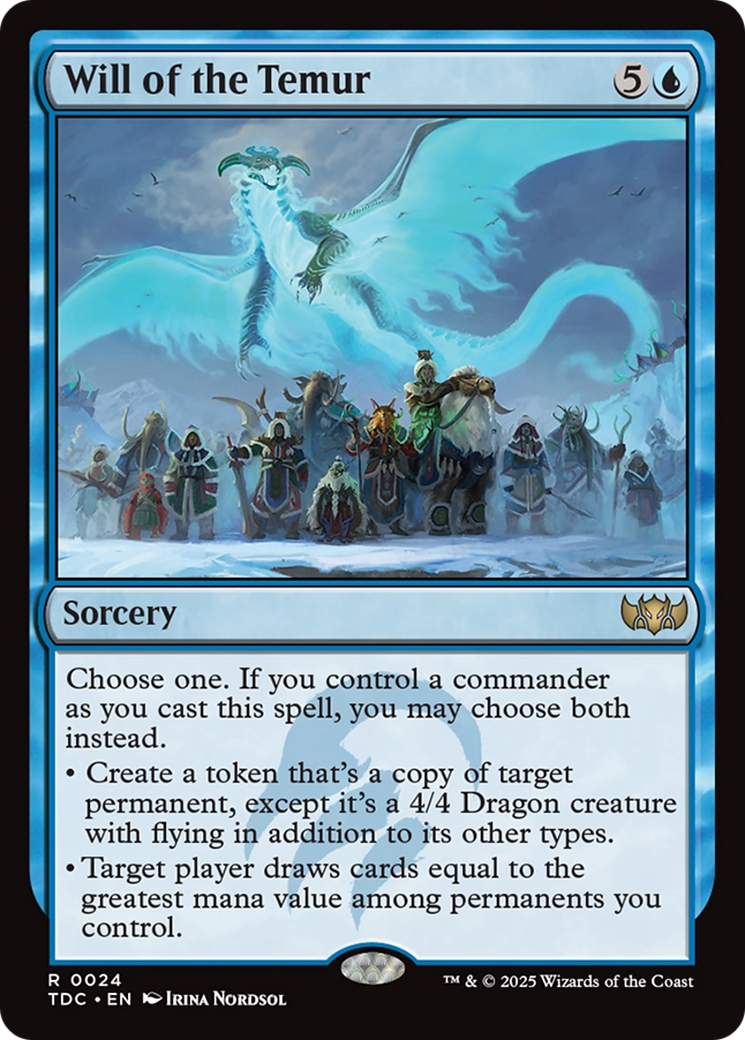 Image of Will of the Temur (TDC-024) - Commander: Tarkir: Dragonstorm
