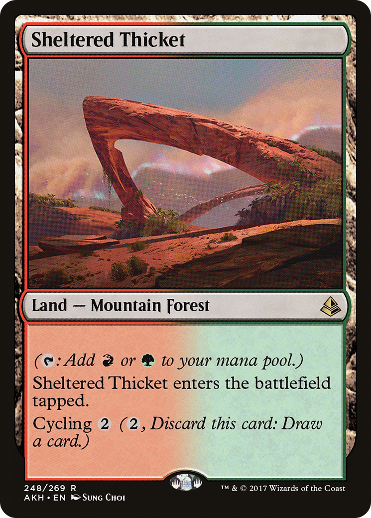 Image of Sheltered Thicket (AKH-248) - Amonkhet Foil