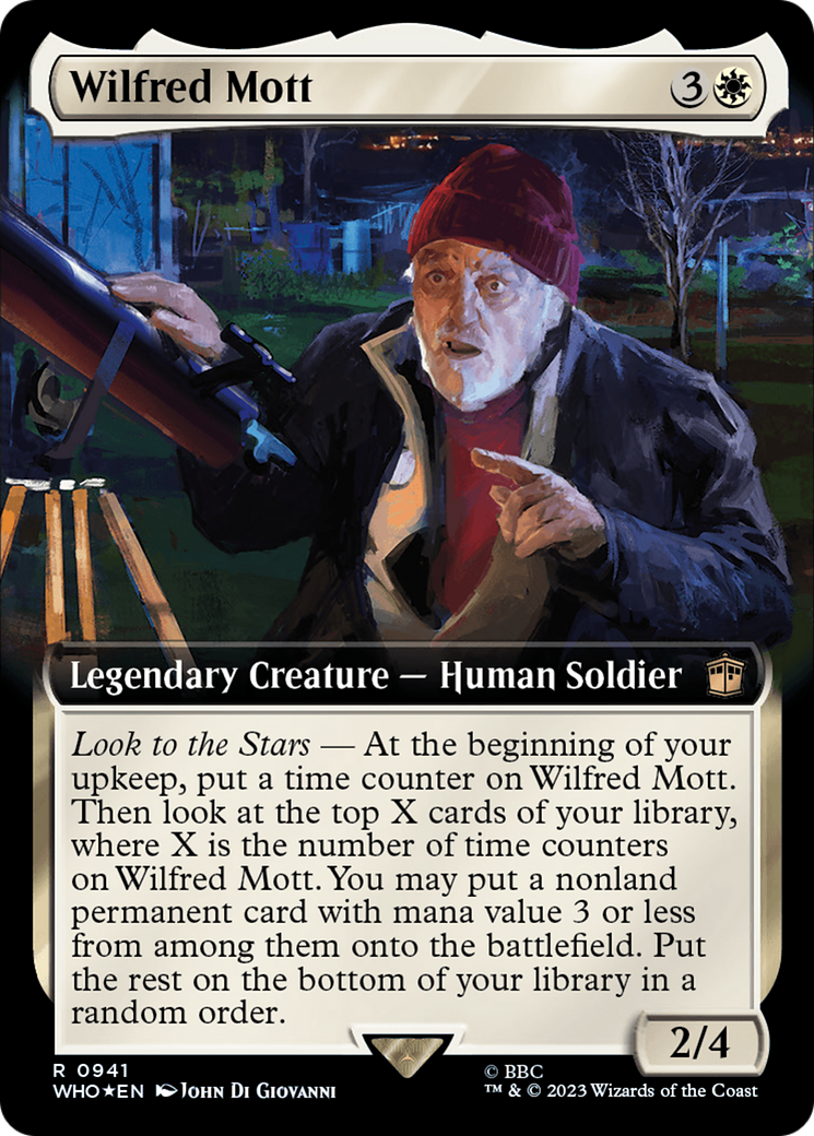 Image of Wilfred Mott (Extended Art) (Surge Foil) (WHO-941) - Doctor Who: (Extended Art) Foil