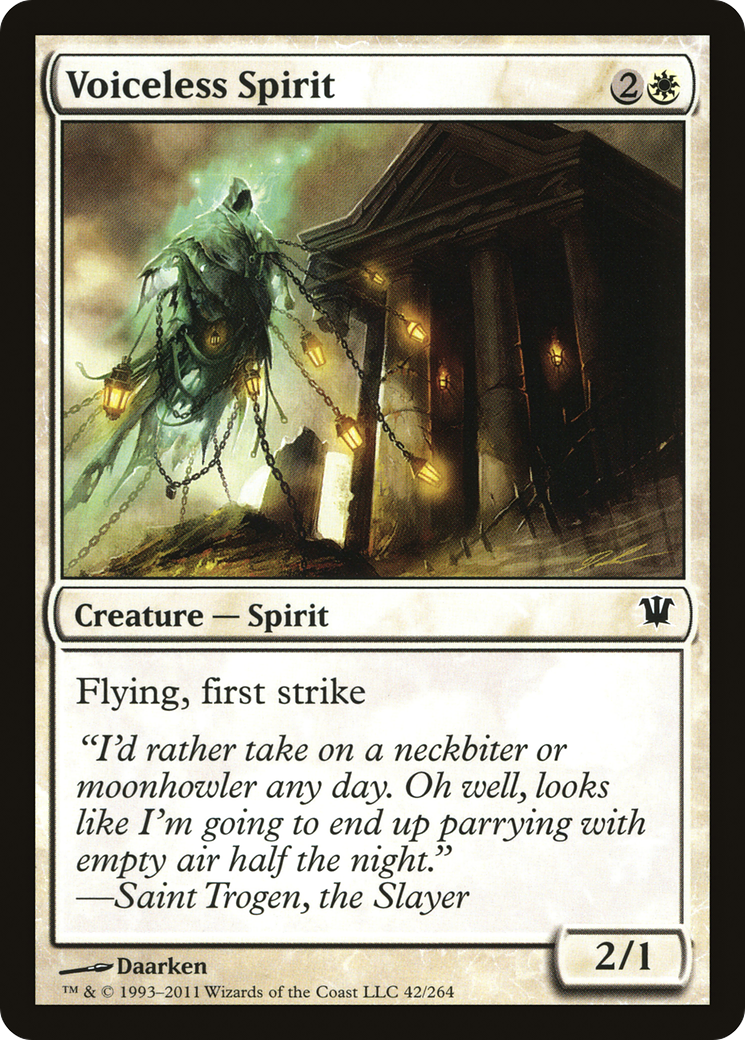Image of Voiceless Spirit (ISD-042) - Innistrad Foil
