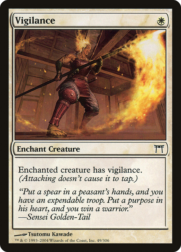 Image of Vigilance (CHK-049) - Champions of Kamigawa Foil