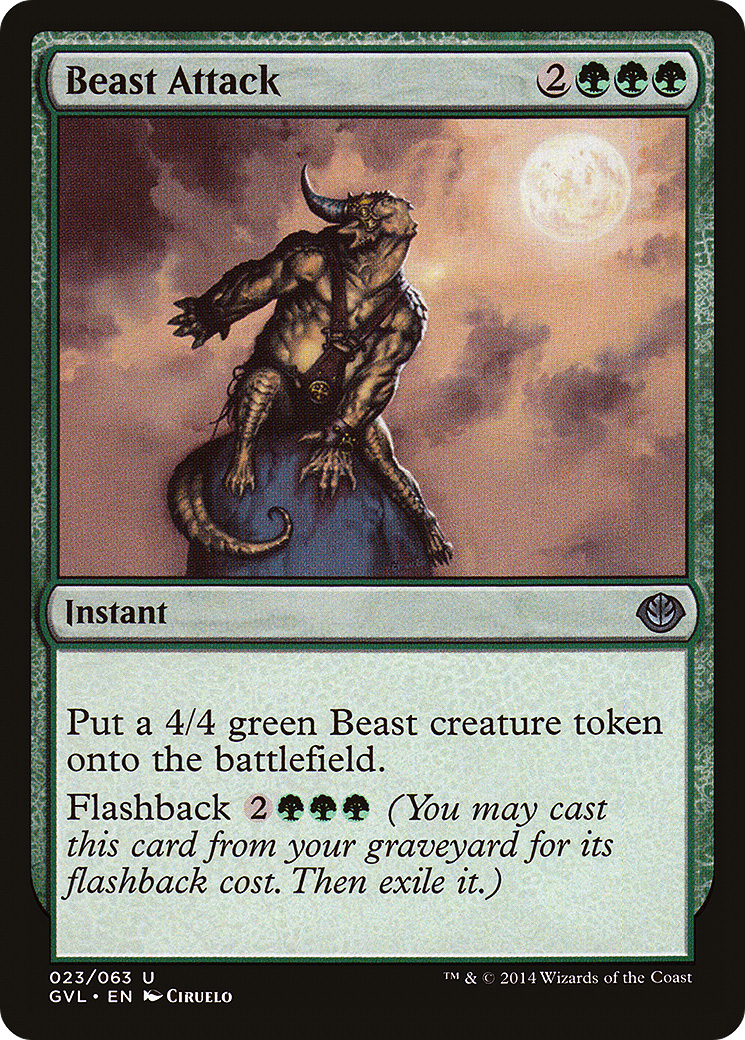Image of Beast Attack (DD3-023) - Duel Decks Anthology: Garruk vs. Liliana