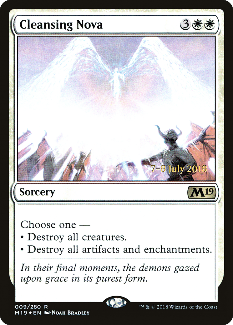 Image of Cleansing Nova (PRE-009) - Core Set 2019 Promos Foil