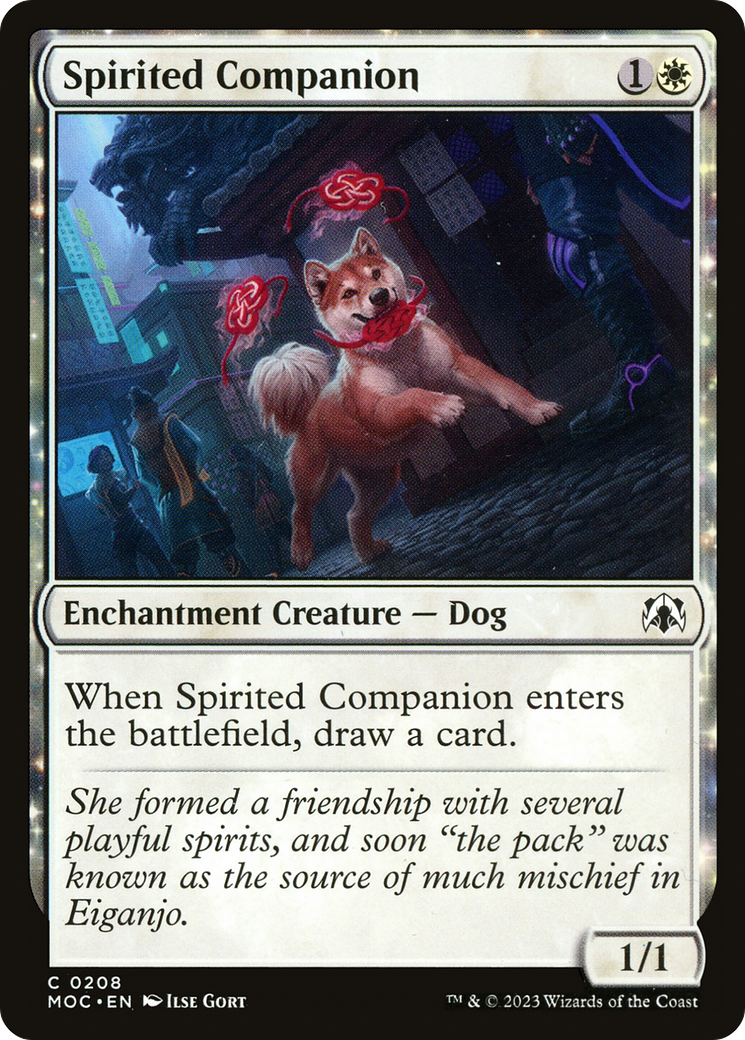 Image of Spirited Companion (MOC-208) - March of the Machine Commander: (enchantment)