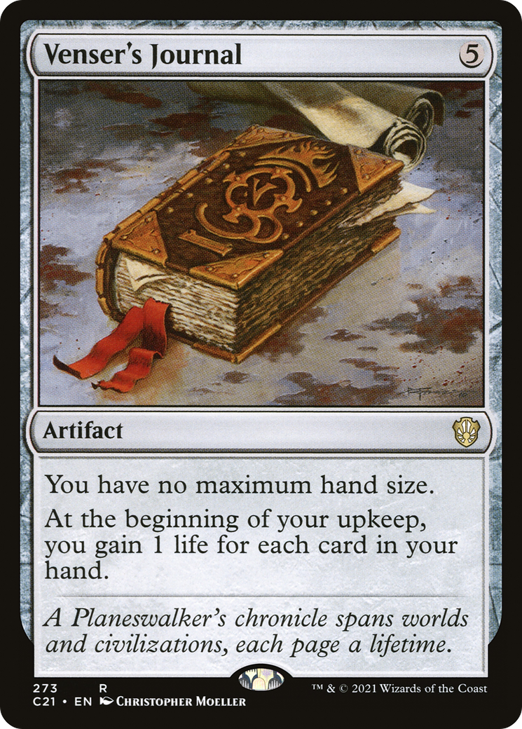 Image of Venser's Journal (C21-273) - Commander 2021