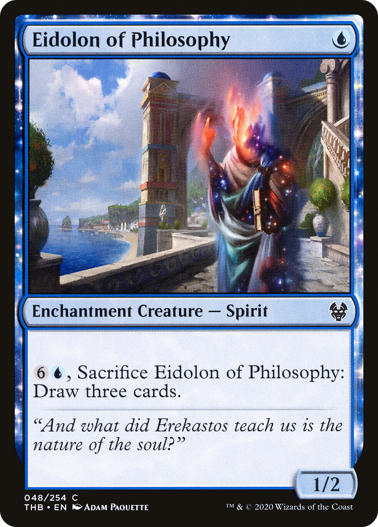 Image of Eidolon of Philosophy (THB-048) - Theros Beyond Death: (enchantment) Foil