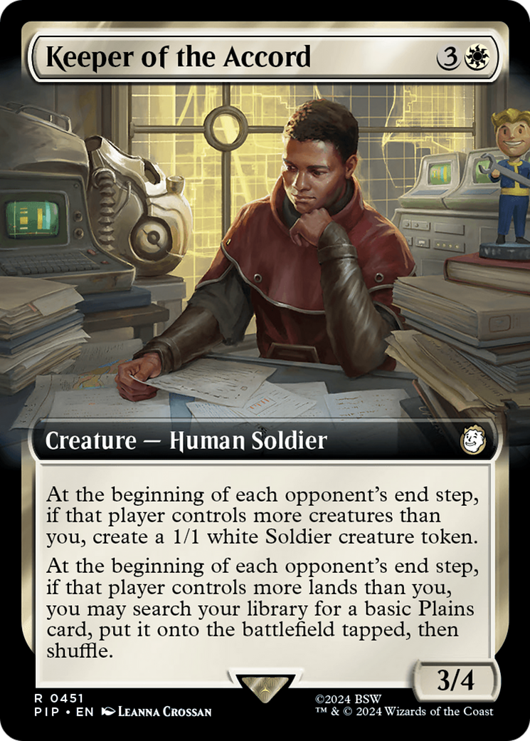 Image of Keeper of the Accord (Extended Art) (PIP-451) - Fallout: (Extended Art) Foil