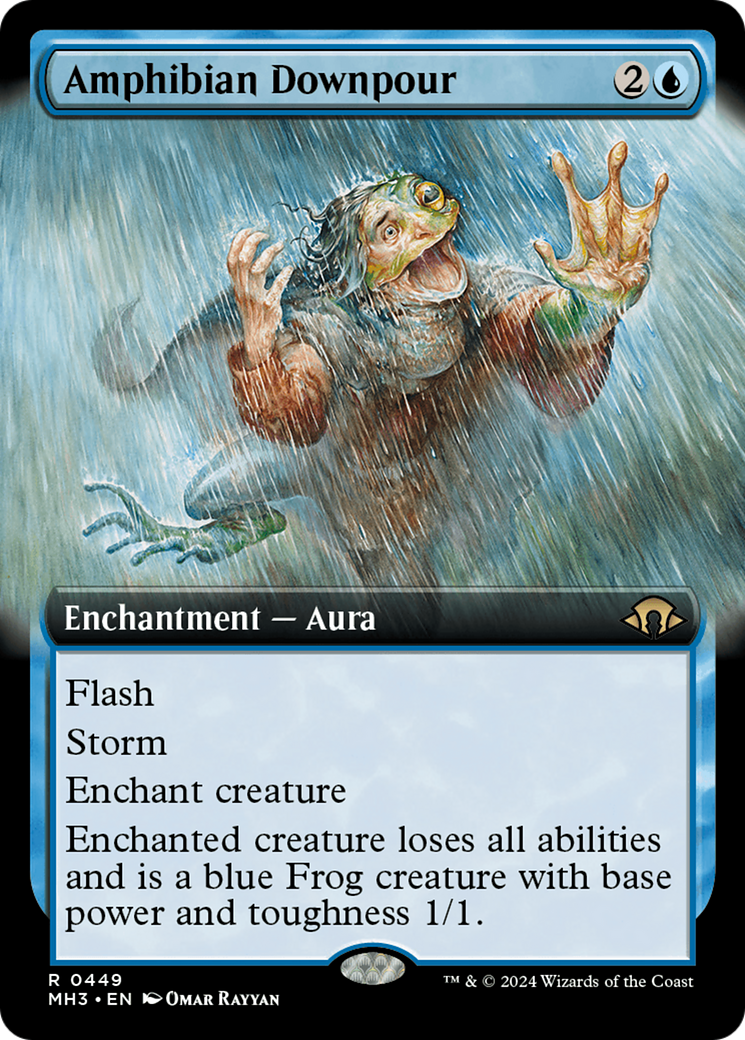 Image of Amphibian Downpour (Extended Art) (MH3-449) - Modern Horizons 3: (Extended Art)