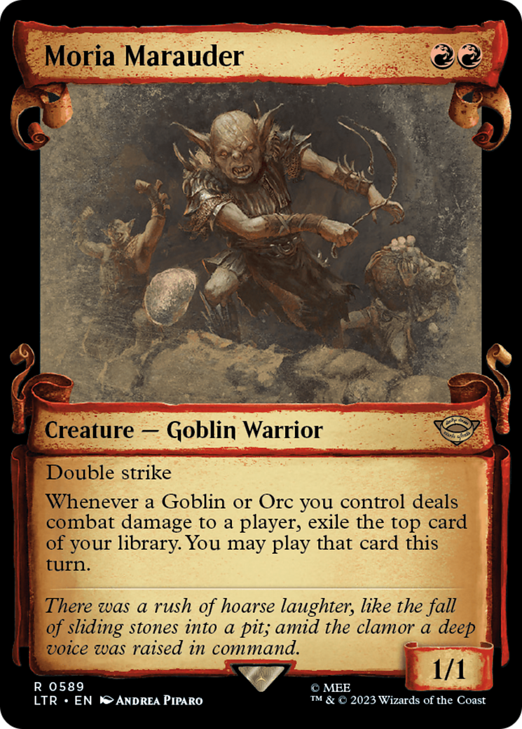 Image of Moria Marauder (Showcase Scrolls) (LTR-589) - The Lord of the Rings: Tales of Middle-earth: (Showcase) Foil