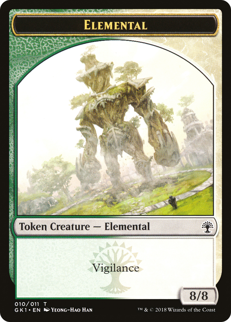 Image of Centaur (007) // Elemental (010) Double-Sided Token (GR1-7 // 10) - GRN Guild Kit Tokens