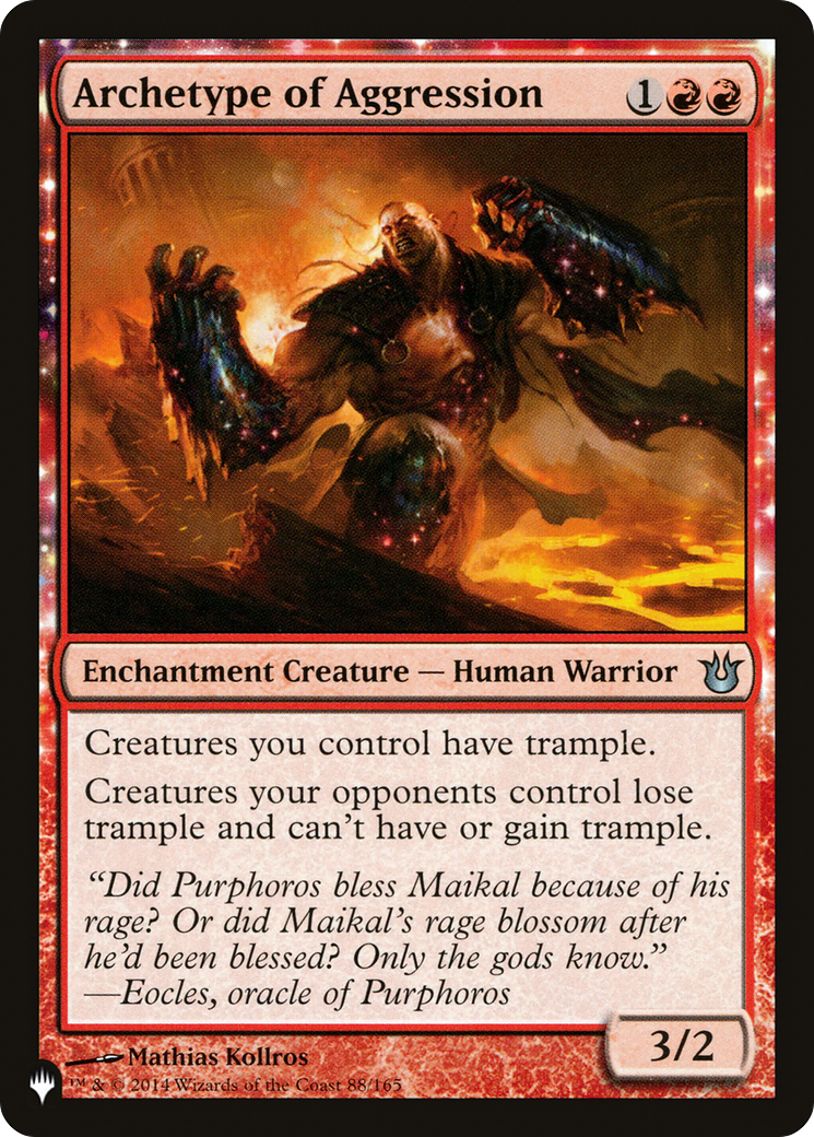Image of Archetype of Aggression (LIST-88/165) - The List: (enchantment)