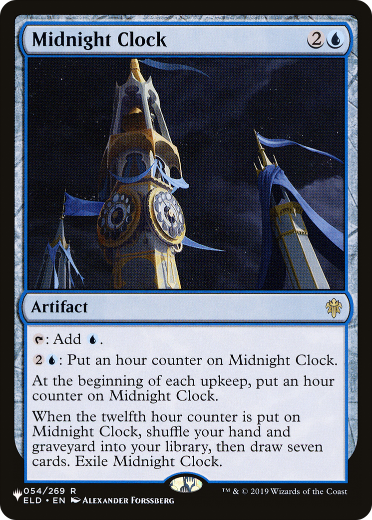 Image of Midnight Clock (LIST-ELD-54) - The List